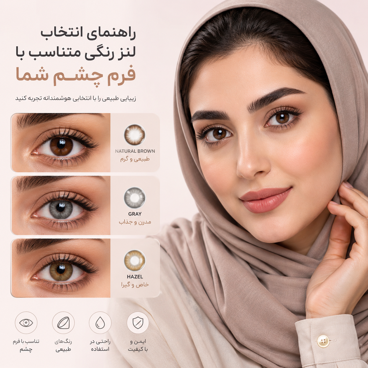 چه لنزی مناسب فرم چشم شماست؟