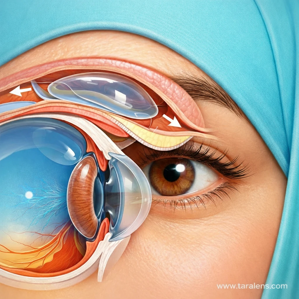 آیا لنز پشت چشم گم می‌شود؟