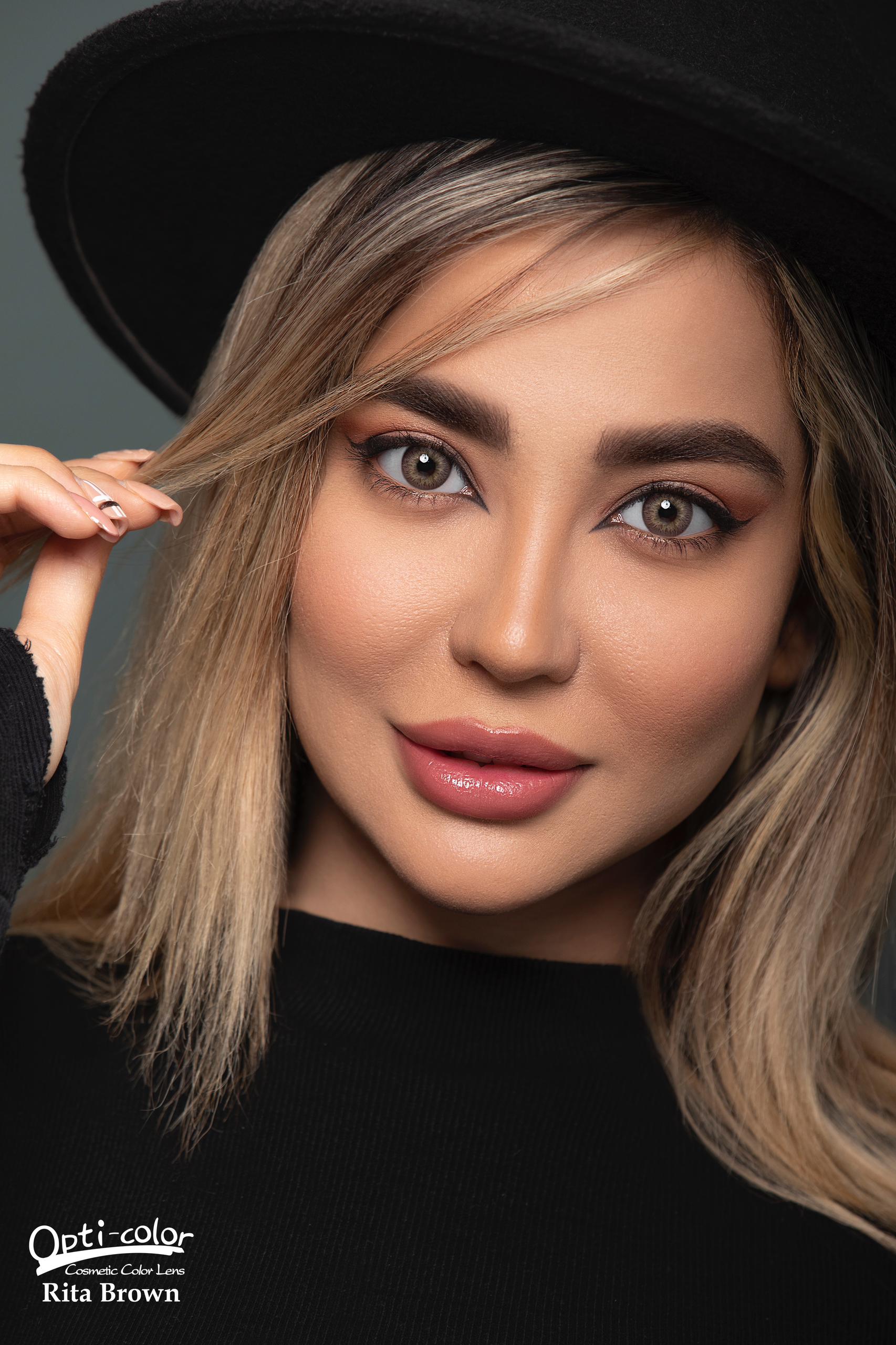 لنز رنگی اپتی کالر ریتا براون OPTI COLOR RITA BROWN