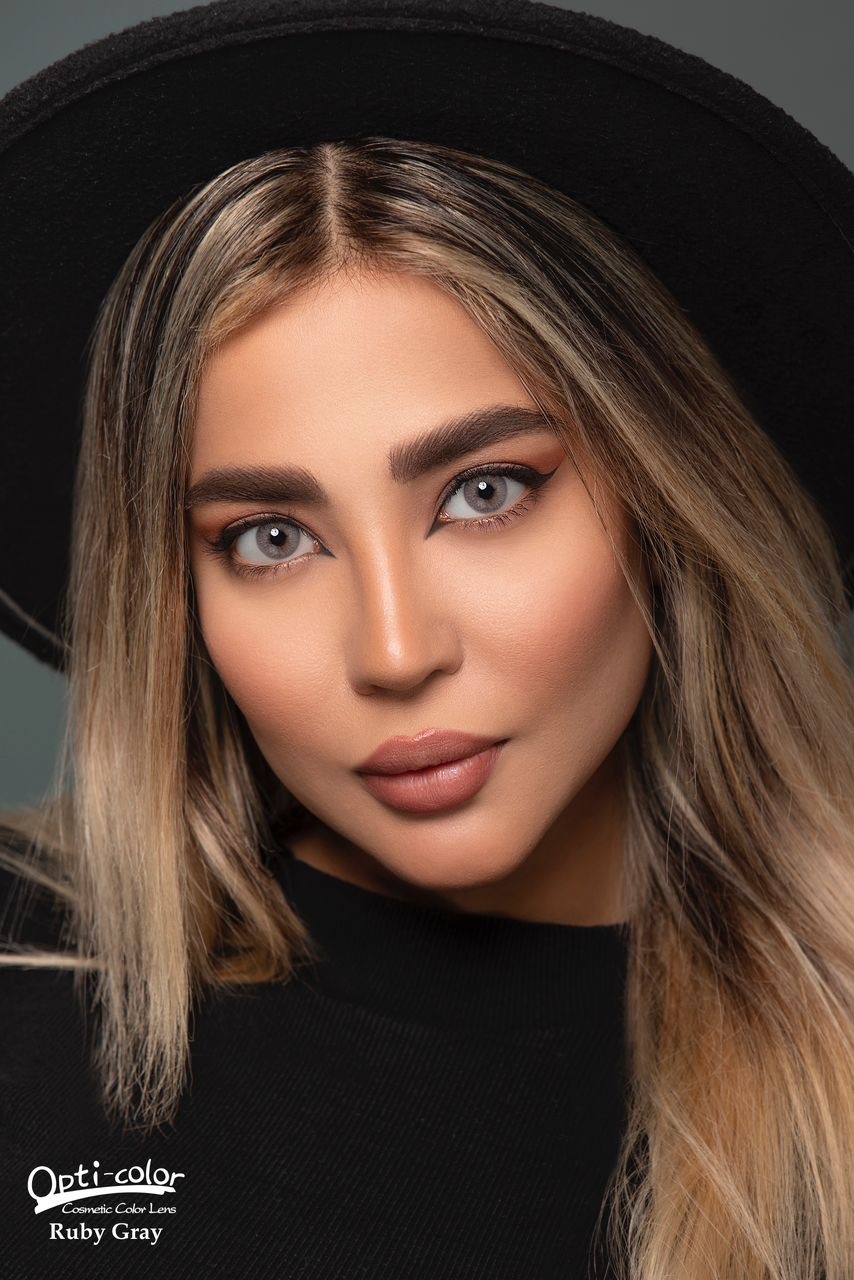 لنز رنگی اپتی کالر رابی گری OPTI COLOR RUBY GRAY