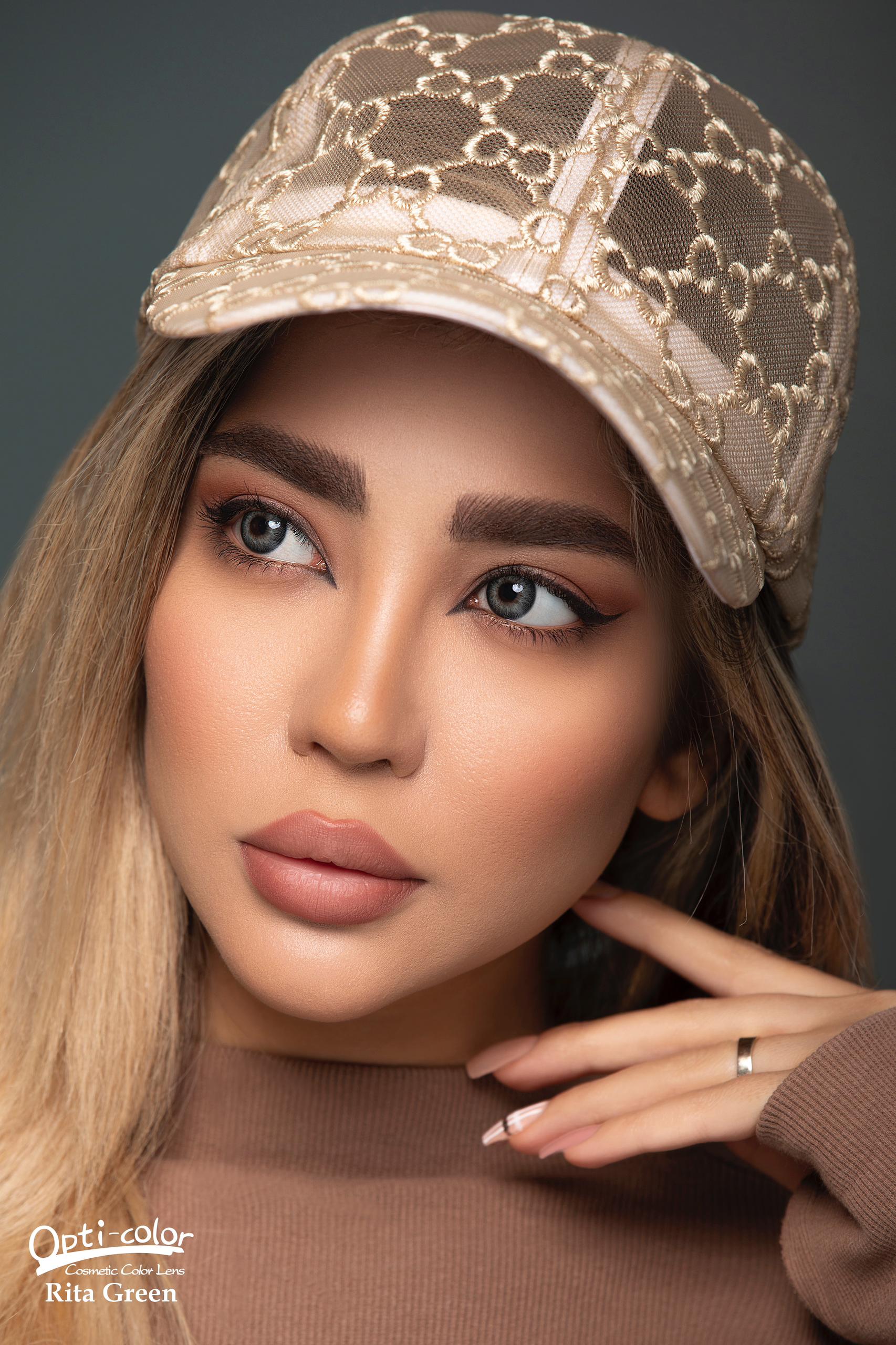 لنز رنگی اپتی کالر ریتا گرین OPTI COLOR RITA GREEN